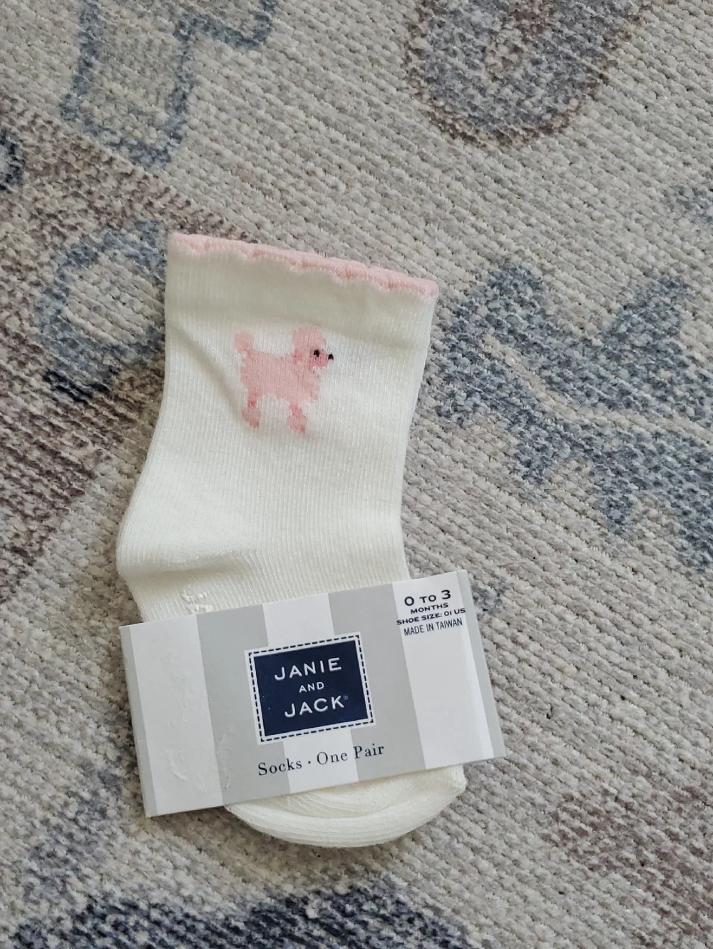 NWT Janie and Jack Bundle Girls Baby Socks 3 Pairs Sz0-18m